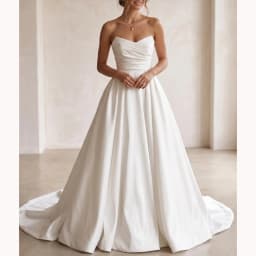 Customized 2026 Vestidos De Novia Floor Length Sweetheart A-Line Long Tail Backless For Women Measures Charming Bridal Gowns