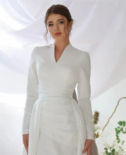 QICHE Modest Muslim Wedding Dresses Long Sleeve Luxury Floor Civil Bride Dresses Plus Customized 2026 Evening Prom Party Gowns