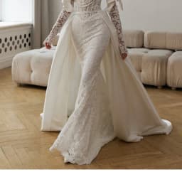 Satin Detachable Bridal Train Thin Belt Waistband Wedding Removable Overskirt Prom Party Skirt