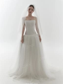 Zoci Princess Strapless Satin Tulle Korea Wedding Dresses Dropped A Line Bride Photos Shoot Dress Customized Long Wedding Gown