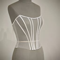 Custom Made Women Sexy Illusion Corset Tulle With Bones Wedding Dress Inner Wear Grils Shapewear Body Restraint Bodice Of Bride