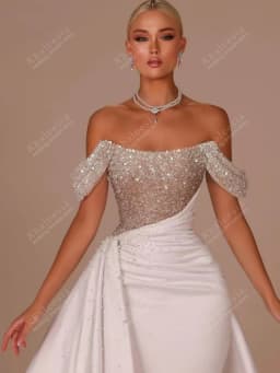 Gorgeous Wedding Dresses Satin Bridal Gowns Off The Shoulder Robes A Line Floor Length Robes Vestidos De Novia Customized 2025