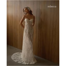 Rebecca Customized Sleeveless Floral Embroidery Lace Wedding Dress Backless Vestidos De Noche A-Line Floor-Length Formal Evening