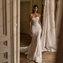 Gorgeous Women's Wedding Dress Elegant Detachable Sleeves Princess Mermaid Bridal Gowns Formal Party vestido de novia Customized