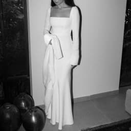 Elegant Mermaid Civil Wedding Dress 2026 Long Sleeve Women's Party Dress Modest Wedding Gown Engagement Bridal Dress Cstomized