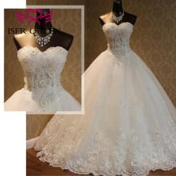 Sweetheart Neckline 2026 Wedding Dresses Customized Pearls Beaded Lace Ball Gown Wedding Dress Plus Size Bride Dress WX0093