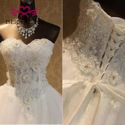 Sweetheart Neckline 2026 Wedding Dresses Customized Pearls Beaded Lace Ball Gown Wedding Dress Plus Size Bride Dress WX0093