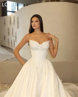 LORIE Sexy Wedding Gown Off the Shoulder Beading Applique Sweetheart Wedding Dresses Sleeveless Wedding Robe Customized 2025