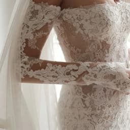 ZIBUYU Customized Luxury Mermaid Wedding Dress Off Shoulder Sweetheart Floral Lace Appliques Bridal Gown