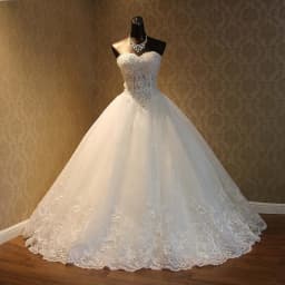 Vestidos de Novia Charming Flower Appliques Princess Wedding Dress Customized Beading Embroidery Elegant Lace Wedding Gown