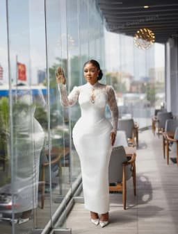 Modern High Neck Wedding Dresses Satin Ruffles Women's Mermaid Tea-Length Appliques Bridal Gowns Vestidos De Novia Customized
