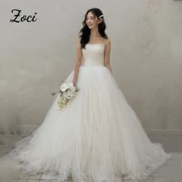 Zoci Princess A Line Tulle Korea Wedding Dresses Strapless Bride PhotoShoot Dress Customized Floor Length Puffy Long Bride Gown