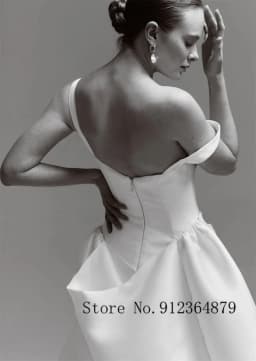 New Two Straps Pleat Satin Sheath/Mermaid Wedding Dresses With Detachable Custom Made 2026 Vestido De Noival