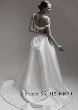 New Two Straps Pleat Satin Sheath/Mermaid Wedding Dresses With Detachable Custom Made 2026 Vestido De Noival