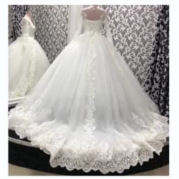Customized Gorgeous Lace Appliques vestidos de novia Bride Dress Long Sleeve Back Strap Ball Gown Wedding Dress robe de mariée