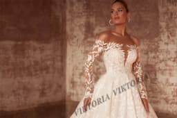 VIKTORIA Vintage Lace Wedding Dresses For Women Bride Boat Neck Pleat Tulle A-LINE Appliques Vestido De Novia Customized