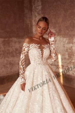 VIKTORIA Vintage Lace Wedding Dresses For Women Bride Boat Neck Pleat Tulle A-LINE Appliques Vestido De Novia Customized