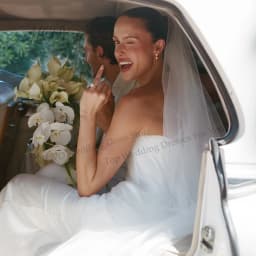 Strapless Satin Wedding Dresses Luxury 2026 Mermaid Sleeveless Simple Civil Bride Gowns Customized שמלת כלה Engagement Dress