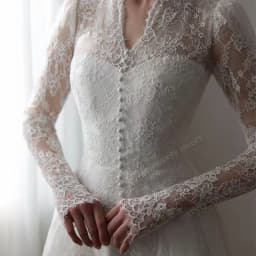 Graceful Wedding Dress Organza With Embroidery A-Line Ball Gown High-V-Neck Full Sleeve Customized Bride Dress Vestido De Novia