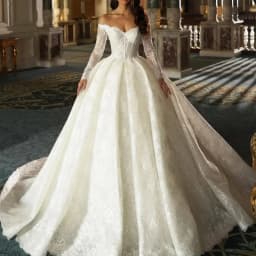 Customzied sweetheart Neck long sleeved Ball Gown Lace elegant wedding dress vestidos de novia amanda novias amanda novias offic