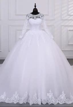 Cheap Wedding Dress Pure White Wedding Dresses With Train Customized Party Dress 2025 Brides Wedding Dresses Ashley Gloria