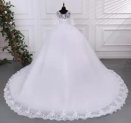 Cheap Wedding Dress Pure White Wedding Dresses With Train Customized Party Dress 2025 Brides Wedding Dresses Ashley Gloria