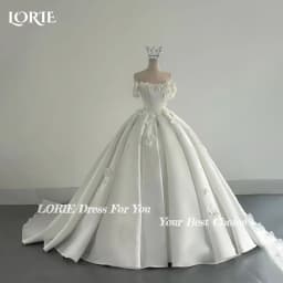 LORIE 3D Flower Princess Wedding Dress Off Shoulder A-Line Ball Princess Bridal Gown Sweetheart Ball Bride Gown Customized 2026