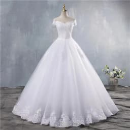 Customized White Ball Gown Women Wedding Dresses Lace Appliques Off Shoulder Bridal Gowns Formal Vestido De Noiva robe de mariée