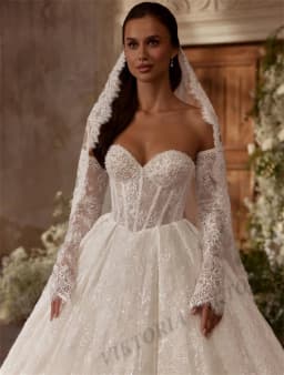 VIKTORIA Glorious Pearls Wedding Dresses for Woman Bride Corset Lace Sweetheart 2026 Vestido De Casamento Ball Gowns Customized