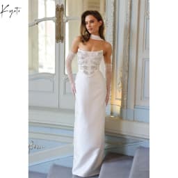 Kyoto White Simple Strapless Rhinestones Wedding Dresses Halter Mermaid Floor-length Customized Lace-up Back Formal Evening 2025