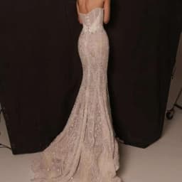Gorgeous Mermaid Gown Wedding Dress Strapless Crystal Full Appliques Bridal Gowns Floor-Length Vestido De Noiva Customized