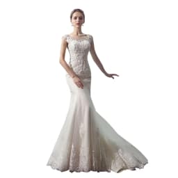 Vestido De Noiva 2026 The Bridal O-neck Court Train Luxury Lace Embroidery Mermaid Princess Luxury Wedding Dress Customized