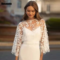 Customized High Quality New Mermaid Wedding Dress O-Neck Lace Applique Tulle Open Back Bride Dresses Floor Length robe de mariée
