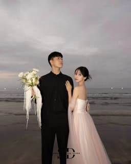 Sondr Baby Pink Bridal Wedding Snap Dresses Korean Style Soft Tulle Strapless Corset Outdoor Wedding Reception Dress Party Gown