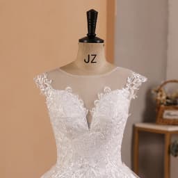 Lace Wedding Dress V-neck Luxury Princess Wedding Gown With Train Classic Ball Gown Plus Size Vestido De Noiva Customized