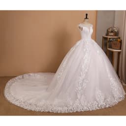 Lace Wedding Dress V-neck Luxury Princess Wedding Gown With Train Classic Ball Gown Plus Size Vestido De Noiva Customized