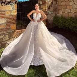 Paloda Delicate Wedding Dress for Women with Appliques Mermaid Sleeveless Sweetheart Vestidos De Novia Brautmode Customized