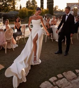 Wedding Dress 2025  Customize To Measures Mermaid Side Slit With Detachable Skirt For Women Romantic Bridal Gowns Elegant Robe