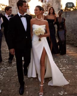 Wedding Dress 2025  Customize To Measures Mermaid Side Slit With Detachable Skirt For Women Romantic Bridal Gowns Elegant Robe