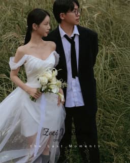 Zoci Off the Shoulder Short Wedding Dresses Korea Photo Shoot Bridal Gown Customized Gown for Bride 2026