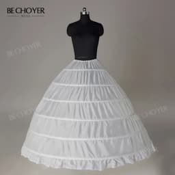 BECHOYER Customized Petticoat Wedding Dress Appliques Bride Gown Vestido De Noiva ACC