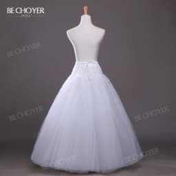 BECHOYER Customized Petticoat Wedding Dress Appliques Bride Gown Vestido De Noiva ACC
