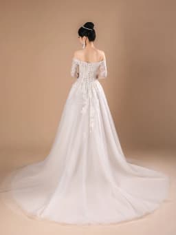SL-9430 Customized Sweetheart Bride Wedding Dress 2024 Lace Appliques Beading Bohemian Backless Lace up Gown Beach Dress