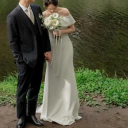 Elegant Mermaid Wedding Dresses Soft Satin Bridal Dress Off The Shoulder Floor-length Simple Vestidos De Novia Customized