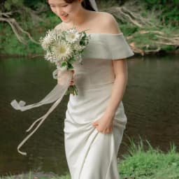 Elegant Mermaid Wedding Dresses Soft Satin Bridal Dress Off The Shoulder Floor-length Simple Vestidos De Novia Customized