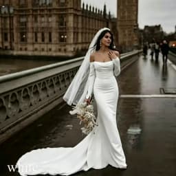 Modern Satin Mermaid White Wedding Dress Long Sleeves Bridal Off Shoulder Elegant Strapless Backless With Button Gown Customized