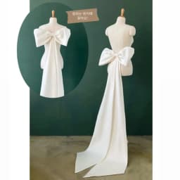 Separate ivory Bow Multiple Color Customization detachable bridal dress satin knot wedding important occasions / wedding accesso