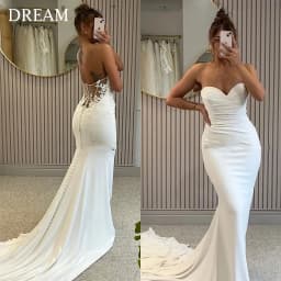 DREAM Customized Elegant Long Wedding Dresses Sweetheart Backless Floor-Length Mermaid Bridal Gown Women Vestidos De Novias 2026