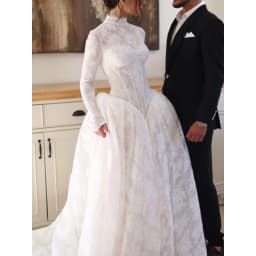 Rebecca Customized High Neck Long Sleeve Prom Dress Long Train vestidos de noche Voluminous Tulle Skirt Evening Dresses 2026