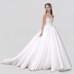 Customized Elegant Simple Satin Sweetheart A-line Wedding Dresses Sleeveless Princess Bridal Gowns robe de mariee with Pockets